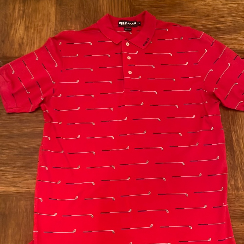 Ralph Lauren mens golf shirt good condition, large